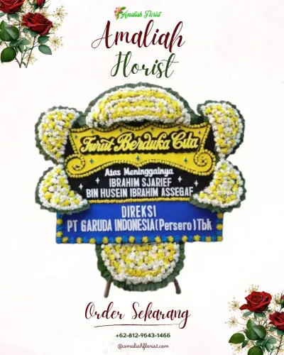 Papan Bunga Duka di Salopa