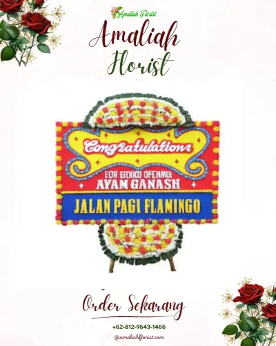 Bunga Papan Congratulation di Salopa
